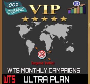 Vip Web Traffic Monthly Campaign - Ultra Plan - 200k Visitors
